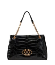 LOVE MOSCHINO SHINY CROCO Shoulder shopping bag - Women’s Bags