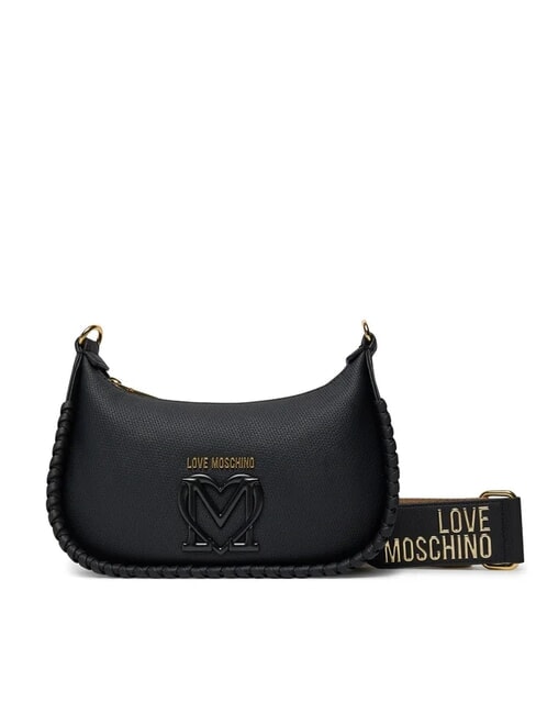 LOVE MOSCHINO BRAIDED Shoulder bag Black - Women’s Bags