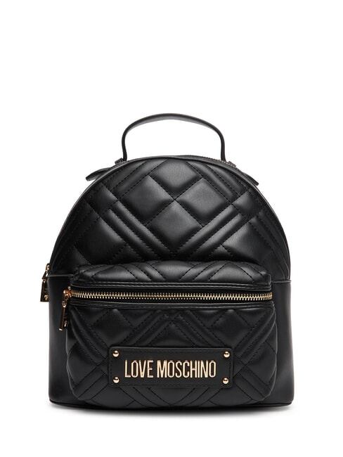 LOVE MOSCHINO QUILTED Backpack with pocket Black - Women’s Bags