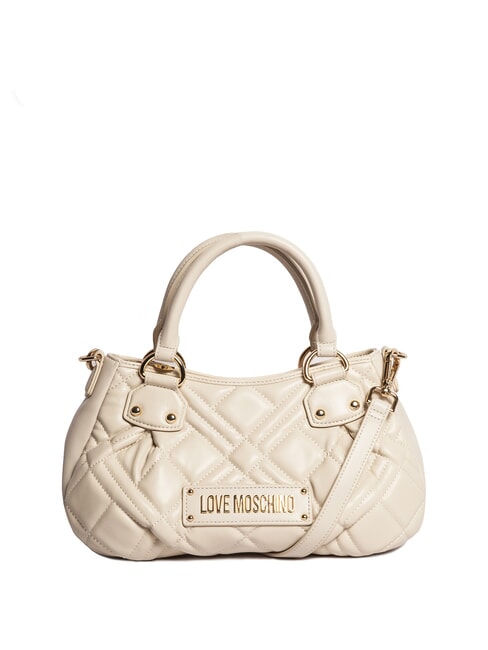 LOVE MOSCHINO QUILTED Handbag with shoulder strap ivory - Women’s Bags