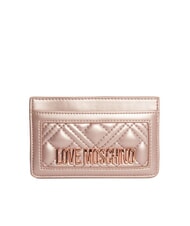 LOVE MOSCHINO QUILTED Flat card holder - Women’s Wallets