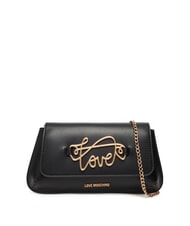 LOVE MOSCHINO SCRIPT Bag with metal shoulder strap - Women’s Bags