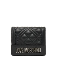 LOVE MOSCHINO QUILTED Compact coin purse wallet - Women’s Wallets