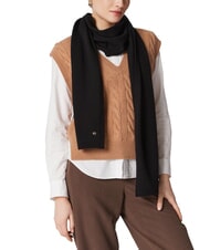 COCCINELLE ELEONOR Wool blend scarf Black - Scarves - 1