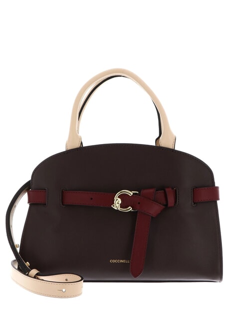 COCCINELLE SABINE Handbag, with shoulder strap, in leather brunet/betu/rib - Women’s Bags