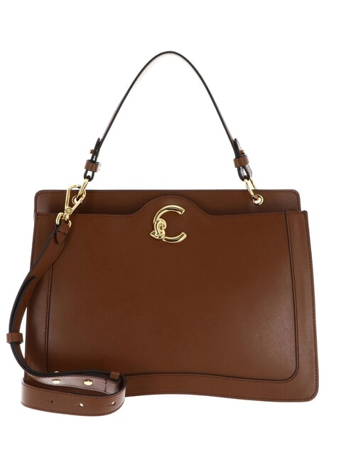 COCCINELLE C-ME CALF Handbag, with shoulder strap cognac - Women’s Bags