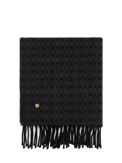 COCCINELLE MONOGRAM WOOL Wool blend scarf MULTICOLOR NOIR - Scarves