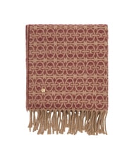 COCCINELLE MONOGRAM WOOL Wool blend scarf MULTICOL / GRAPE - Scarves - 1