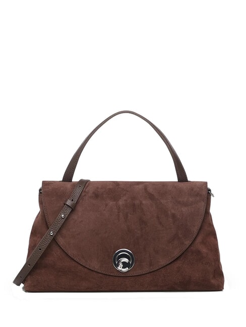 COCCINELLE NIKLA SUEDE BIM Handbag, with shoulder strap brunette - Women’s Bags