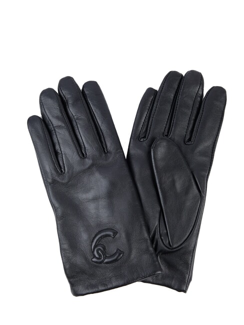 COCCINELLE C-ME GLOVE EMB Leather gloves Black - Gloves