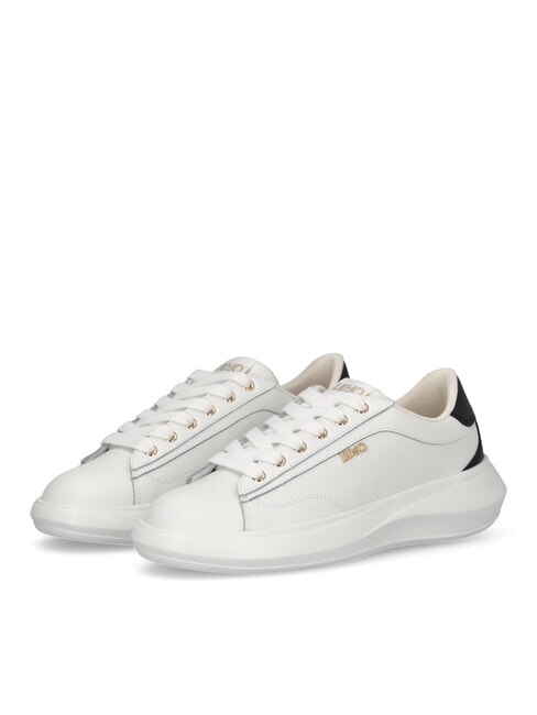 LIUJO CASPER 01 Leather sneakers white/black - Women’s shoes