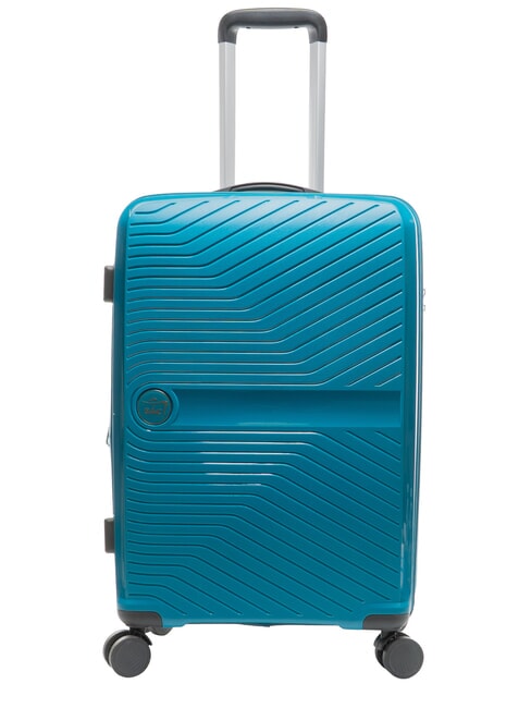LESAC SLIDE Medium Trolley, Expandable malachite blue - Rigid Trolley Cases