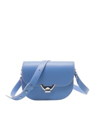 COCCINELLE DEW Mini shoulder bag, in leather blue - Women’s Bags - 1