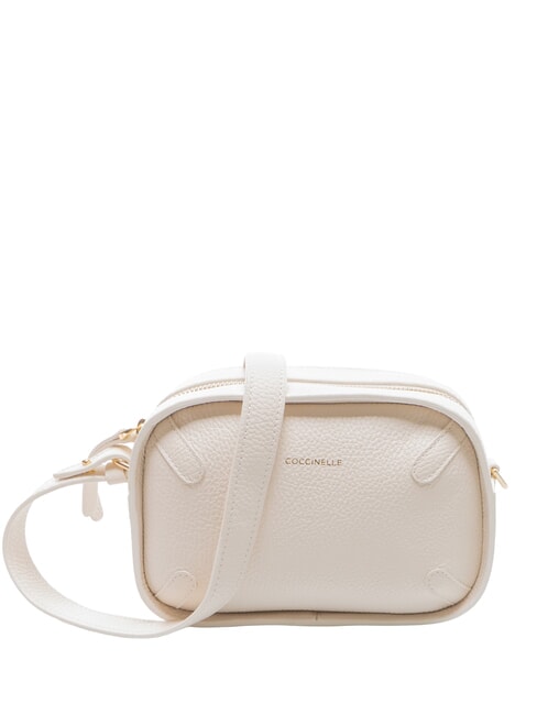COCCINELLE MALETA Mini shoulder bag, in leather white - Women’s Bags