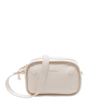 COCCINELLE MALETA Mini shoulder bag, in leather white - Women’s Bags - 1