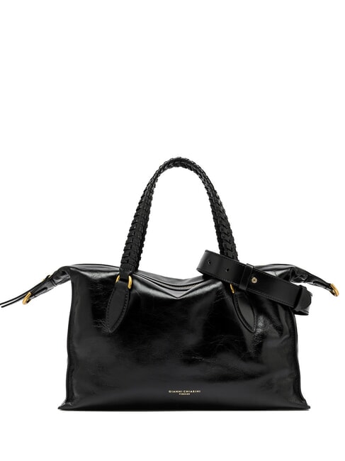 GIANNI CHIARINI ROXY Leather handbag with shoulder strap Black - Women’s Bags