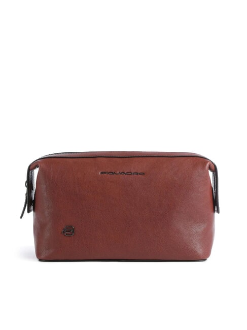 PIQUADRO BLACK SQUARE Leather Beauty Case LEATHER - Beauty Case