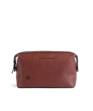 PIQUADRO BLACK SQUARE Leather Beauty Case - Beauty Case