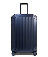 PIQUADRO ALU BLUE SQUARE Medium Trolley - Rigid Trolley Cases