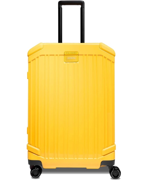 PIQUADRO POP Medium Trolley Yellow - Rigid Trolley Cases