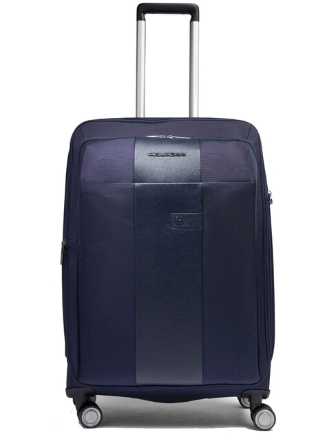 PIQUADRO BRIEF 2 Medium Trolley blue - Semi-rigid Trolley Cases