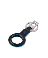 PIQUADRO BLUE SQUARE Leather keychain for airtag - Key holders