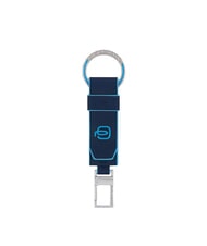 PIQUADRO BLUE SQUARE Leather car key ring - Key holders