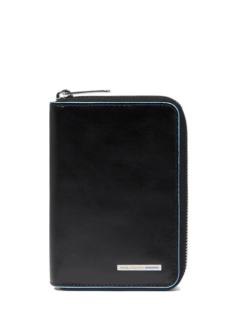PIQUADRO BLUE SQUARE Zip-around wallet Black - Women’s Wallets