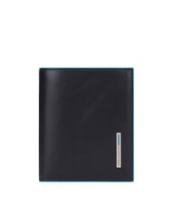 PIQUADRO BLUE SQUARE Calfskin wallet Black - Men&rsquo;s Wallets - 1