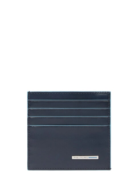 PIQUADRO BLUE SQUARE Leather card holder blue - Men’s Wallets