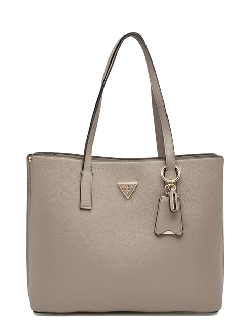 GUESS MERIDIAN 2 Shoulder shopping bag dark taupe - Women’s Bags