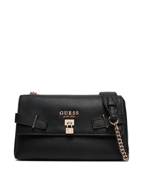 GUESS YESBA Shoulder bag with flap, crossbody bag BLACK - Women’s Bags