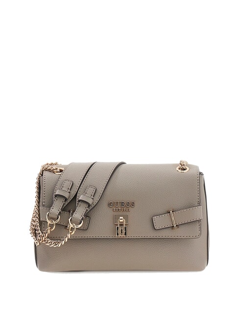 GUESS YESBA Shoulder bag with flap, crossbody bag dark taupe - Women’s Bags