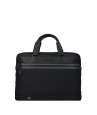 PIQUADRO TRAKAI Leather and fabric briefcase for 14" laptop - Work Briefcases