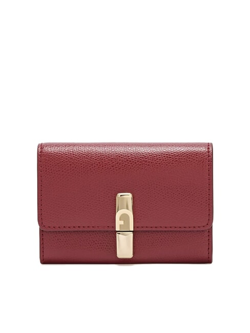 FURLA IRIDE Leather wallet CHERRY d - Women’s Wallets