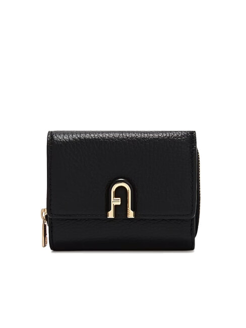 FURLA IDEA Compact leather wallet Black - Women’s Wallets