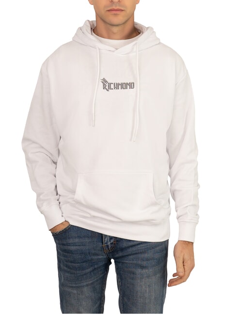 JOHN RICHMOND KANI Hoodie with pocket white - Sweatshirts