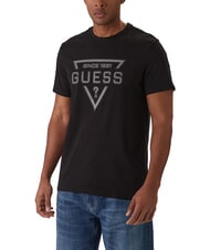 GUESS PAINTED TRIANGLE Regular fit short sleeve t-shirt - T-shirt