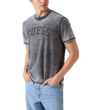 GUESS MARINE LOGO Short-sleeved T-shirt with faded effect - T-shirt