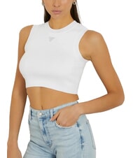 GUESS ALEXIA Short knitted mouse with rhinestone logo - T-shirt