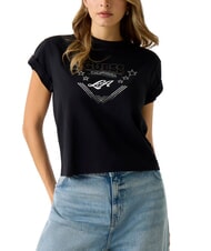 GUESS STARS T-shirt with print and studs - T-shirt