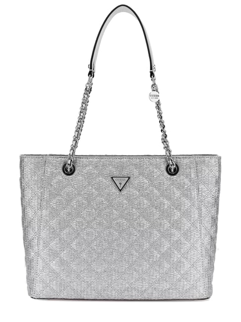 GUESS GIULLY Shopping Bag SILVER - Women’s Bags
