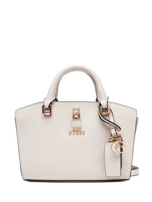 GUESS QUEENSLAND Mini handbag with shoulder strap off white/taupe - Women’s Bags