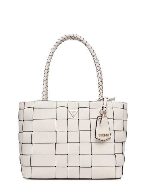 GUESS MAYLEE Woven shopping bag OFFWHITE - Women’s Bags