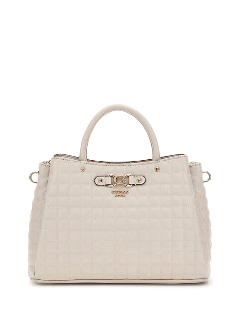 GUESS NADIRA Quilted handbag with shoulder strap light taupe - Women’s Bags