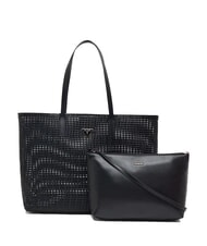 GUESS BRIGITTA Woven shopper bag with clutch BLACK - Women&rsquo;s Bags - 1