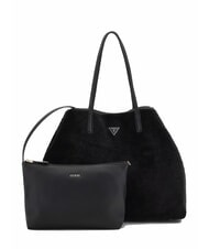 GUESS VICTORIA Teddy shopper bag with clutch - Women&rsquo;s Bags