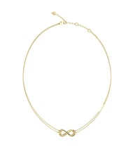 GUESS AMORE Two-strand necklace with infinity charm yellow gold - Necklaces - 1