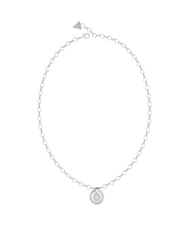 GUESS KNOT YOU Necklace with concentric circles SILVER - Necklaces - 1