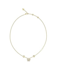 GUESS SHINING WINTER Necklace with flower and crystals yellow gold - Necklaces - 1